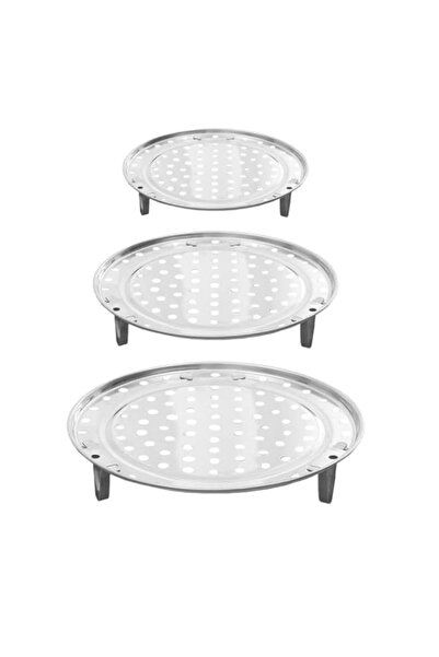 Generic SYOSI Steamer Rack, 3 Pcs Stainless Steel Steamer Pan Baking Cooling ...