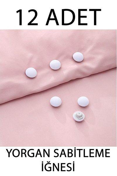 Tiesa Home 12Pcs Bed Sheet Quilt Cover Fixing Needle Button Clip Fixer White