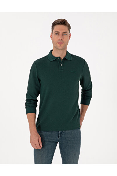 Pierre Cardin Koyu Yeşil Regular Fit Sweatshirt 50293236-VR079
