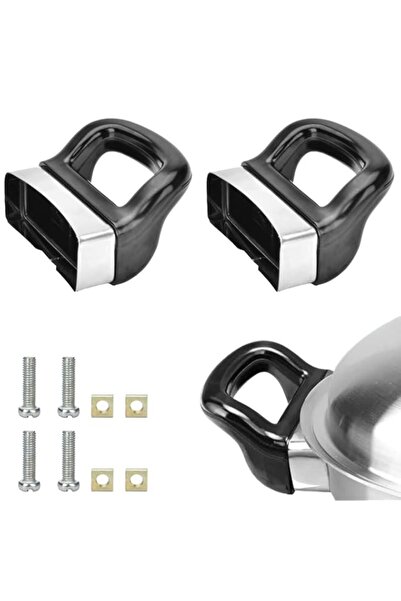 Generic Sankoly 2 Pcs Pot Short Side Handles Replacement Pot Metal Handle Uni...