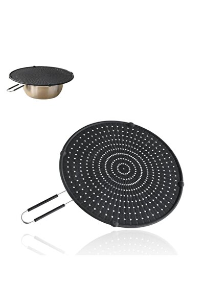 Generic Silicone Splatter Screen for Frying Pan, Heat-Resistant 13-inch Black...