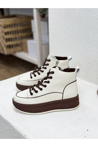 Guja 26K335 Genuine Leather Thick Sole Zippered High Sport Boots