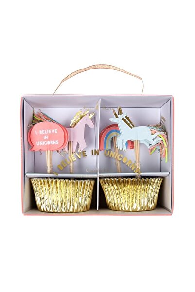 Generic مجموعة كب كيك "أنا أؤمن بيونيكورن" من ميري ميري