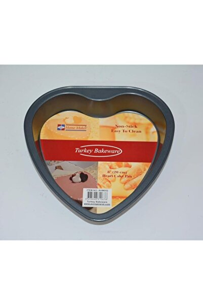 Generic قالب كيك على شكل قلب من هوم ميكر، مقاس 20 سم، أسود