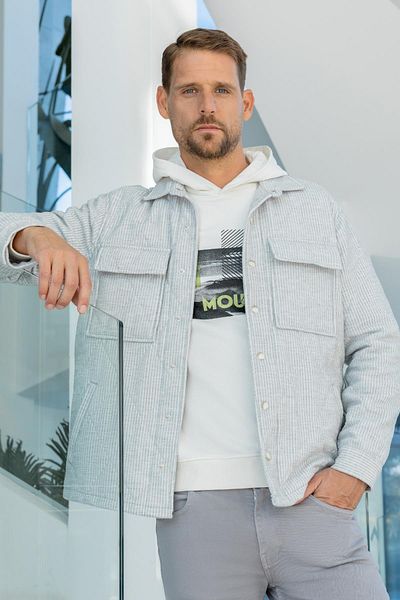 Morven Men's Gray Quilted Worker Jacket