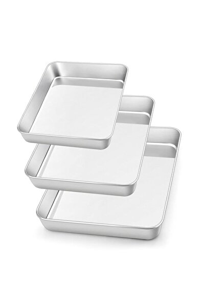 Generic مجموعة صواني الخبز من هيروغو المصنوعة من الفولاذ المقاوم للصدأ، مكونة...