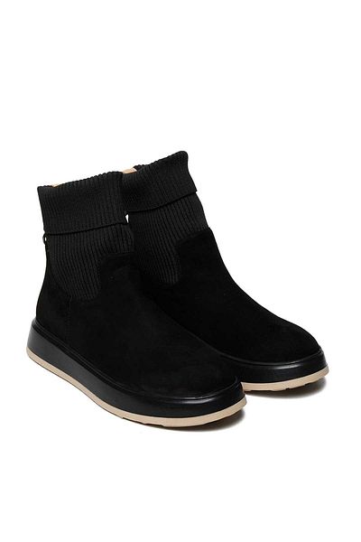 Bestello Laceless Stretch Elastic Thermo Sole Flat Boots 332-23136 Women's Boots