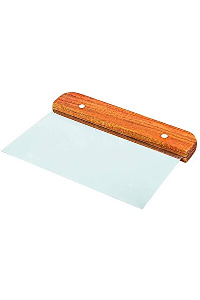 Generic Stainless Steel Cake Cutter, Dough Pastry Scraper, Wooden Handle With...