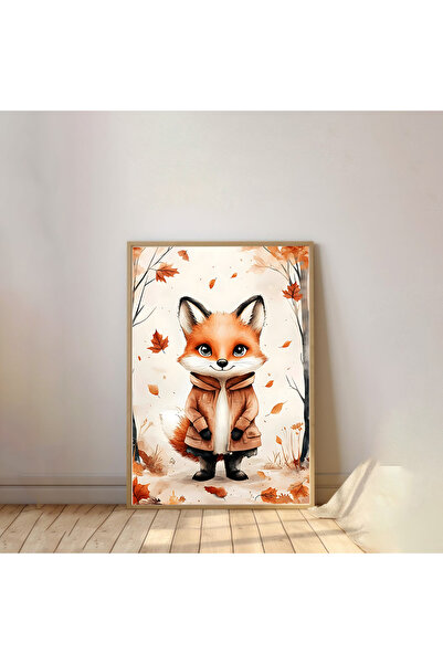 Dekorsiahome Πίνακας Παιδικού Δωματίου με Ξύλινο Πλαίσιο Μονοκόμματο TK1044