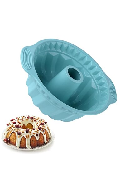 Generic قالب خبز غير لاصق من السيليكون الأزرق من دووماما، مقاس 9.6 بوصة، بمقب...
