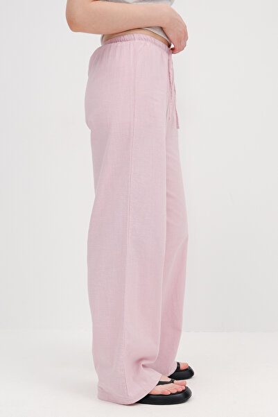 Addax Wide Leg Pants with Tie Waist Pn17449