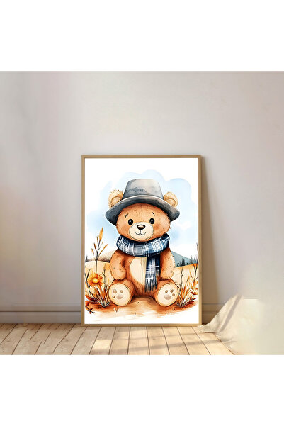 Dekorsiahome Jednodijelna slika za dečiju sobu sa drvenim okvirom TK1053