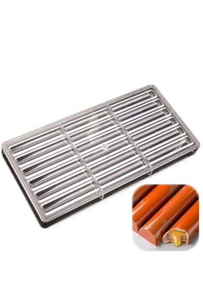 Generic LoBake 18 cavities long sticks shape polycarbonate PC chocolate mold ...