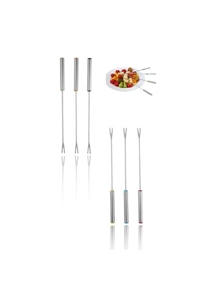 Generic Honwor® Stainless Steel Fondue Forks Set, 9.5 inch Heat Resistant Han...