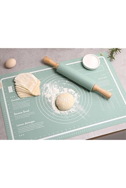 Generic حصيرة خبز سيليكون كبيرة الحجم 65 × 45 سم، غير لاصقة ومقاومة للماء وال...