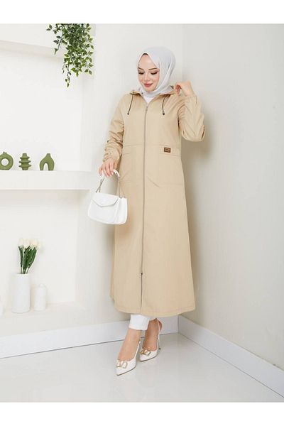 Quen Women's Long Trench Coat