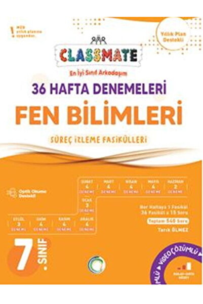 Okyanus Yayınları Okyanus Yayınları 7. Sınıf Fen Bilimleri Classmate 36 Hafta...
