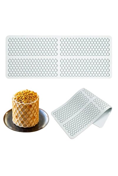 Generic قوالب جوبجي المصنوعة من السيليكون على شكل خلية نحل (قطعتان) مع حلوى س...