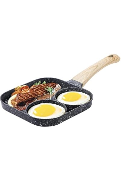 Generic مقلاة البيض 3 في 1 مقلاة غير لاصقة للكريب والبرجر وعجة الإفطار والفطا...