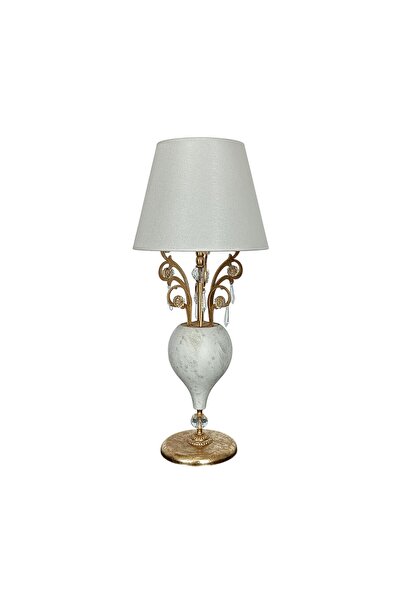 Bahar Aydınlatma Solse Eskitme Beyaz Abajur