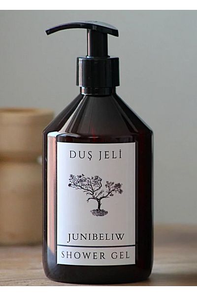 junibeliw Amber Glass Look Plastic Soap Dispenser Bathroom Shower Gel Bottle Pump Head 500ml
