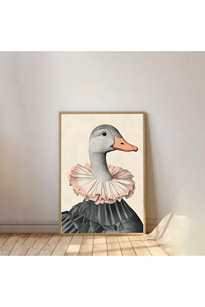 Dekorsiahome Pictură pentru cameră pentru copii cu ramă din lemn dintr-o sing...