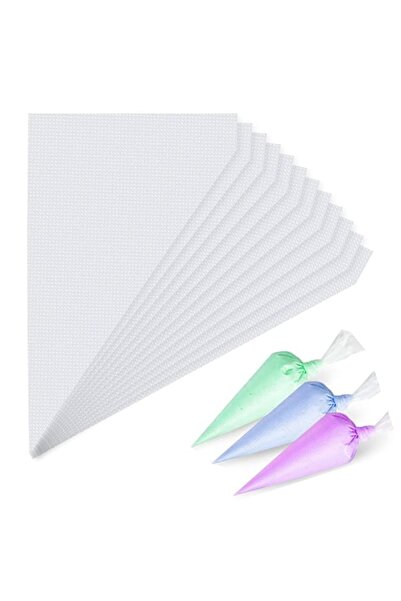 Generic أكياس تزيين صغيرة من KPPTYTY، 100 كيس تزيين صغير للاستخدام مرة واحدة،...