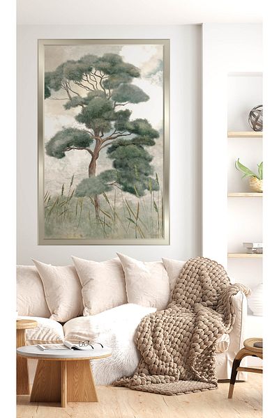 Özel Duvarlar Watercolor Style Trees Self-Adhesive Wall Foil Suitable for Wall Streamer