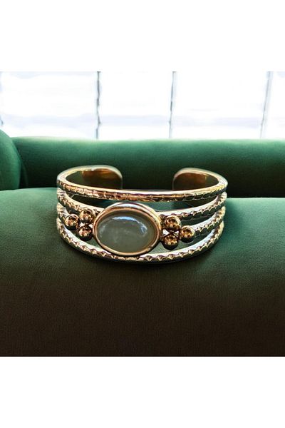 Miltonia Vintage Adjustable Steel Ring