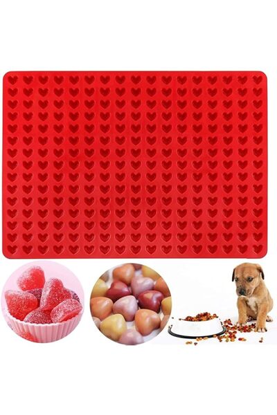 Generic قالب حلوى سيليكون على شكل قلب صغير بتجويف من PUPU 255/قالب قطرات الشو...