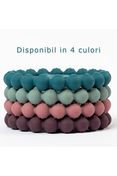 BabySnugg Silicone Teething Toy, Purple Ring