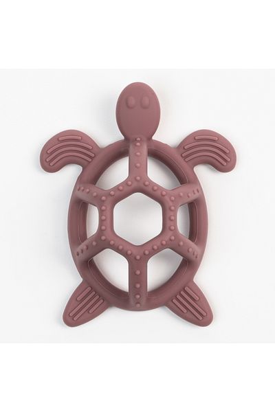 BabySnugg Silicone Teething Toy, Purple Frog