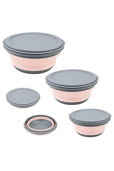 Generic TERRIFI 3 قطع وعاء غسيل قابل للطي، وعاء تخييم محمول مع غطاء لتخزين ال...