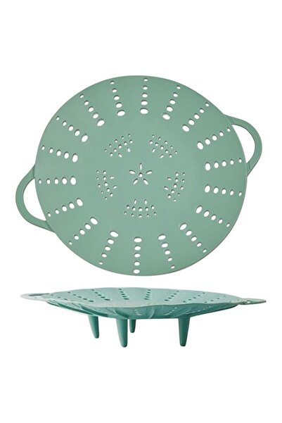 Generic سلة بخار كبيرة من Tazweeq، سلة بخار خضراوات من السيليكون، بمقابض وقاع...