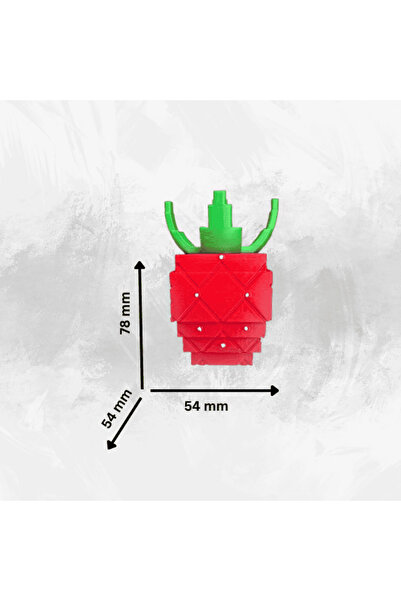 Lulu's Prints Figurina Elder Strawberry din Grow a Garden, Roblox, plastic, printat 3D, 54x54x78 mm
