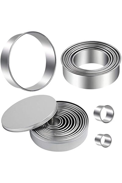 Generic مجموعة قوالب كوكيز دائرية من أوكيونج أوكليتس، مكونة من ١٤ قطعة، وقواط...