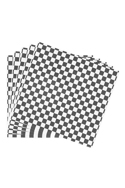 Generic UESDU Wrap Paper Checkered, 100 Sheets Food Grade Wrap Checkered Basket Liners Grade Wrap Paper Gre