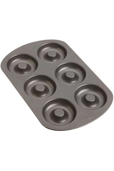 Generic صينية خبز الدونات ذات 6 تجاويف، تصنع دونات أو معجنات مخبوزة فردية بحج...