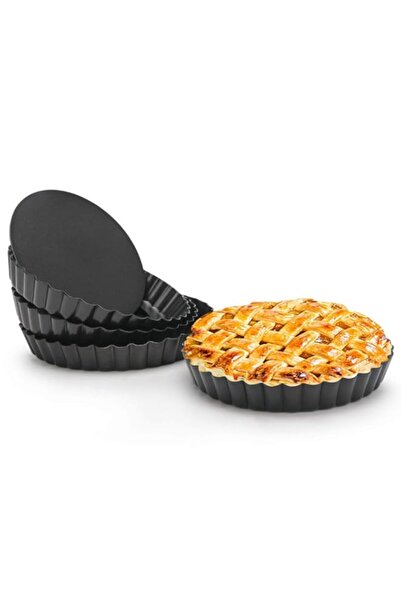 Generic صينية كيش من Beasea، 4 قطع، صينية تارت غير لاصقة مقاس 6 بوصات، قاعدة ...