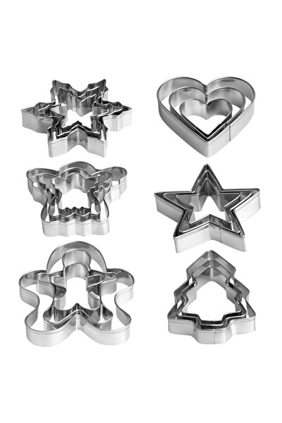 Generic مجموعة قوالب بسكويت عيد الميلاد من YXCLIFE - رجل خبز الزنجبيل، ندفة ا...