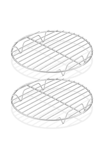 Generic مجموعة رفوف تبريد هيروغو من قطعتين، رفوف فرن دائرية من الفولاذ المقاو...
