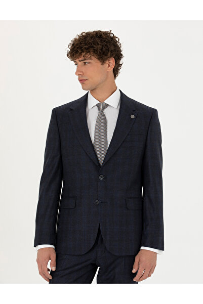 Pierre Cardin %100 Yün Lacivert Slim Fit Takım Elbise 50274246-VR033