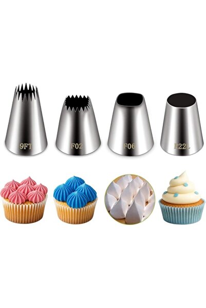 Generic تزيين الكيك بالأنابيب الكبيرة، مجموعة نصائح التزيين، لوازم تزيين الكي...