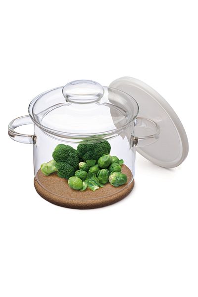 Simax Glass Pot 2 Lt – with Lid + Trivet Gift – Heat Resistant Borosilicate Glass – Bpa Free
