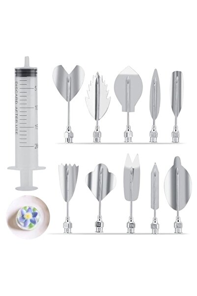 Generic مجموعة أدوات فن الجيلي، أداة تزيين كيك جيلاتينية ثلاثية الأبعاد، 11 ق...