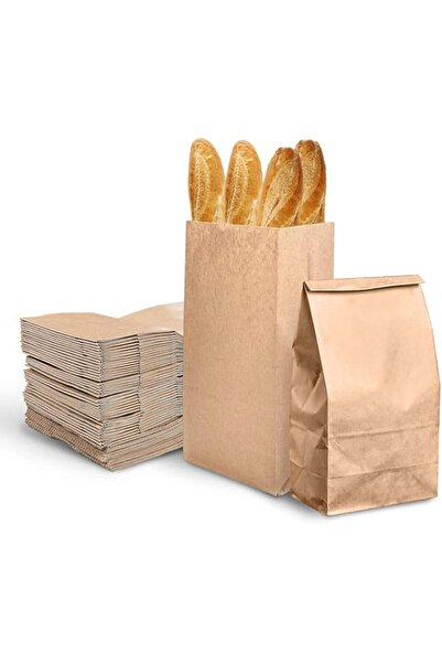 Generic MARKQ [مجموعة من 25] أكياس ورقية كبيرة بنية اللون قابلة لإعادة التدوي...