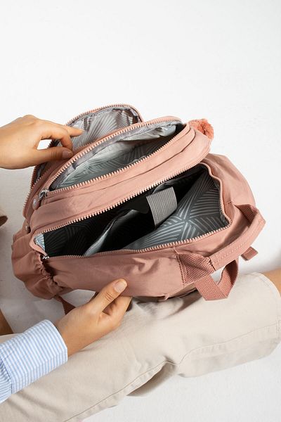 mackrock sports Sturdy Water Resistant Crinkle Fabric Multi-Eye Medium Size Laptop-School and Backpack