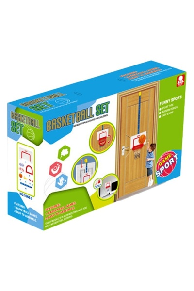 Toy Σετ Μπάσκετ Πόρτας - Ρυθμιζόμενο Καλάθι με Μπάλα και Αξεσουάρ για Παιχνίδ...