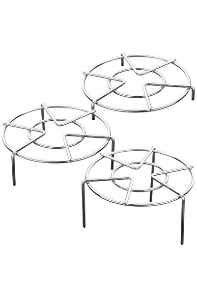 Generic مجموعة بوكيلا من 3 قطع، حامل ثلاثي من الفولاذ المقاوم للصدأ، 3 أحجام ...