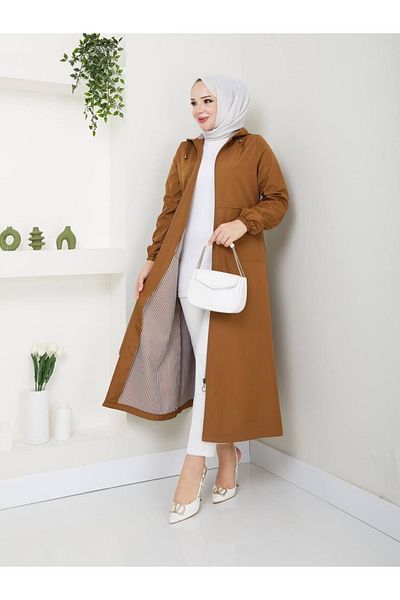 Quen Women's Long Trench Coat
